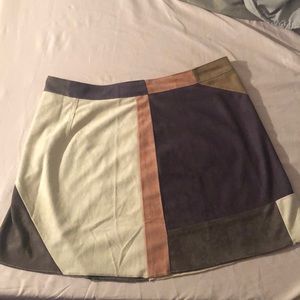 Fashion nova a-line suede skirt
